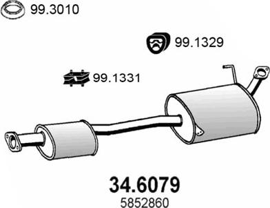 ASSO 34.6079 - Середній глушник вихлопних газів avtolavka.club