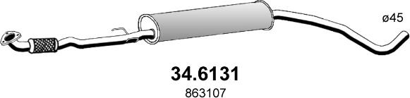 ASSO 34.6131 - Середній глушник вихлопних газів avtolavka.club