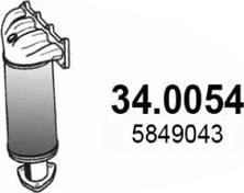 ASSO 34.0054 - Каталізатор avtolavka.club