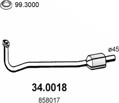 ASSO 34.0018 - Каталізатор avtolavka.club