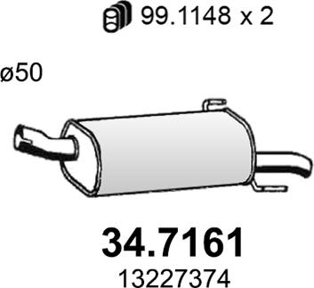 ASSO 34.7161 - Глушник вихлопних газів кінцевий avtolavka.club