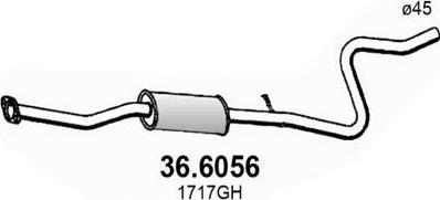 ASSO 36.6056 - Середній глушник вихлопних газів avtolavka.club