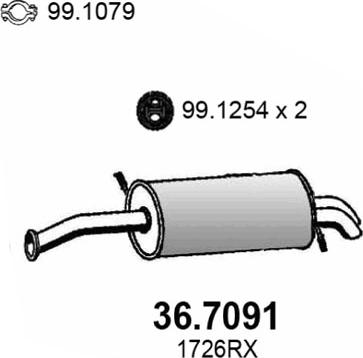 ASSO 36.7091 - Глушник вихлопних газів кінцевий avtolavka.club