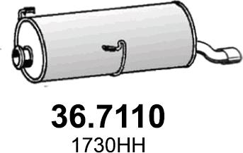 ASSO 36.7110 - Глушник вихлопних газів кінцевий avtolavka.club