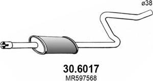 ASSO 30.6017 - Середній глушник вихлопних газів avtolavka.club
