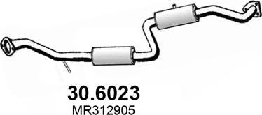 ASSO 30.6023 - Середній глушник вихлопних газів avtolavka.club