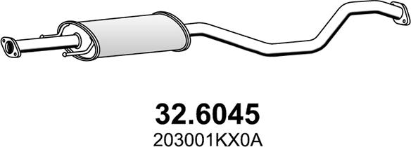 ASSO 32.6045 - Середній глушник вихлопних газів avtolavka.club