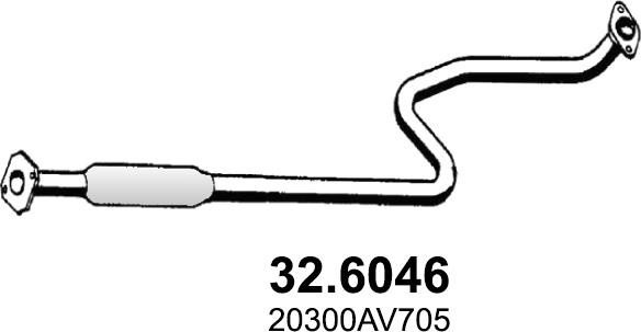 ASSO 32.6046 - Середній глушник вихлопних газів avtolavka.club
