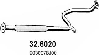 ASSO 32.6020 - Середній глушник вихлопних газів avtolavka.club