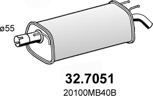 ASSO 32.7051 - Глушник вихлопних газів кінцевий avtolavka.club