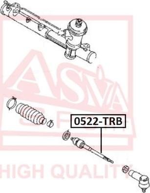 ASVA 0522-TRB - Осьовий шарнір, рульова тяга avtolavka.club