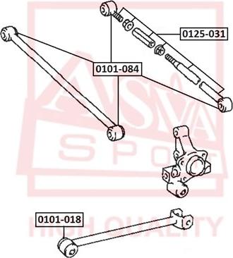 ASVA 0101-084 - Сайлентблок, важеля підвіски колеса avtolavka.club