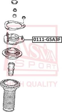 ASVA 0111-GSA3F - Опора стійки амортизатора, подушка avtolavka.club