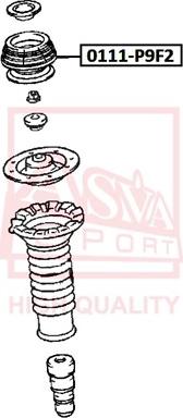 ASVA 0111-P9F2 - Опора стійки амортизатора, подушка avtolavka.club