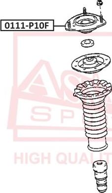 ASVA 0111-P10F - Опора стійки амортизатора, подушка avtolavka.club