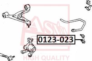 ASVA 0123-023 - Тяга / стійка, стабілізатор avtolavka.club