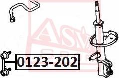 ASVA 0123-202 - Тяга / стійка, стабілізатор avtolavka.club