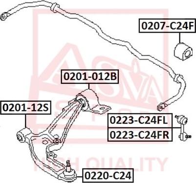 ASVA 0223-C24FR - Тяга / стійка, стабілізатор avtolavka.club