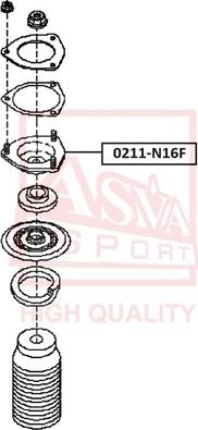 ASVA 0211-N16F - Опора стійки амортизатора, подушка avtolavka.club