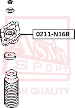 ASVA 0211-N16R - Опора стійки амортизатора, подушка avtolavka.club