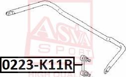 ASVA 0223-K11R - Тяга / стійка, стабілізатор avtolavka.club