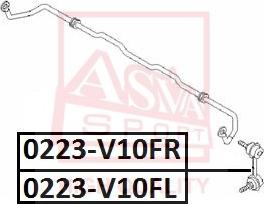 ASVA 0223-V10FL - Тяга / стійка, стабілізатор avtolavka.club