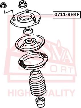 ASVA 0711-RH4F - Опора стійки амортизатора, подушка avtolavka.club