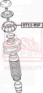 ASVA 0711-RSF - Опора стійки амортизатора, подушка avtolavka.club