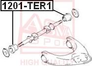 ASVA 1201-TER1 - Сайлентблок, важеля підвіски колеса avtolavka.club