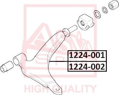 ASVA 1224-001 - Важіль незалежної підвіски колеса avtolavka.club