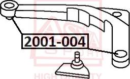 ASVA 2001-004 - Сайлентблок, важеля підвіски колеса avtolavka.club