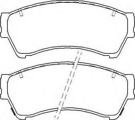 Japanparts JPA-346 - Гальмівні колодки, дискові гальма avtolavka.club