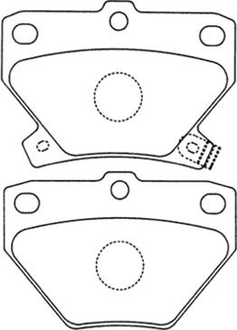 ASVA AKD-1134 - Гальмівні колодки, дискові гальма avtolavka.club