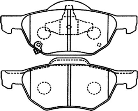 ASVA AKD-1293 - Гальмівні колодки, дискові гальма avtolavka.club