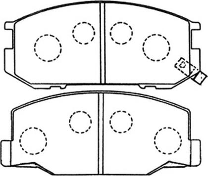 ASVA AKD-1217 - Гальмівні колодки, дискові гальма avtolavka.club