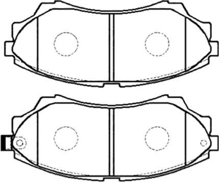 BENDIX DB1681 - Гальмівні колодки, дискові гальма avtolavka.club