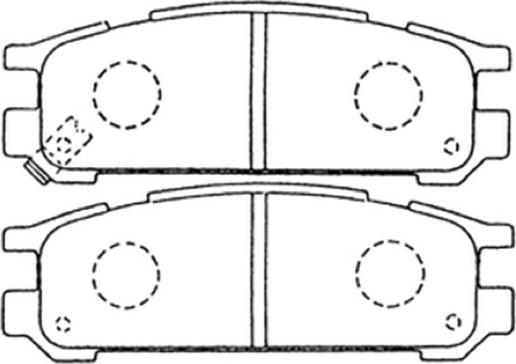 ASVA AKD-7249 - Гальмівні колодки, дискові гальма avtolavka.club