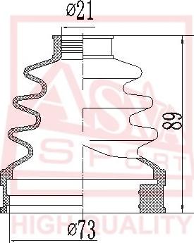 ASVA ASBT-INC11X - Пильник, приводний вал avtolavka.club