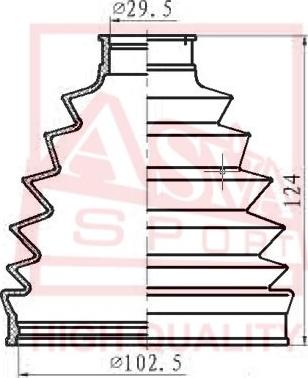 ASVA ASBT-T52 - Пильник, приводний вал avtolavka.club