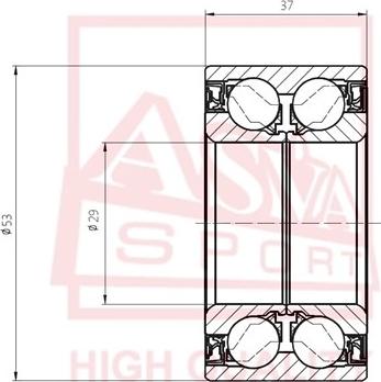 ASVA DAC29530037 - Підшипник ступиці колеса avtolavka.club