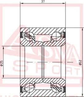 ASVA DAC25520037 - Підшипник ступиці колеса avtolavka.club