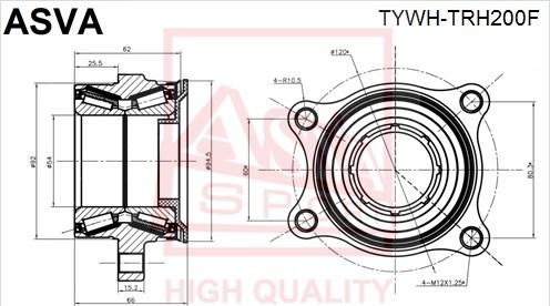 ASVA TYWH-TRH200F - Маточина колеса avtolavka.club