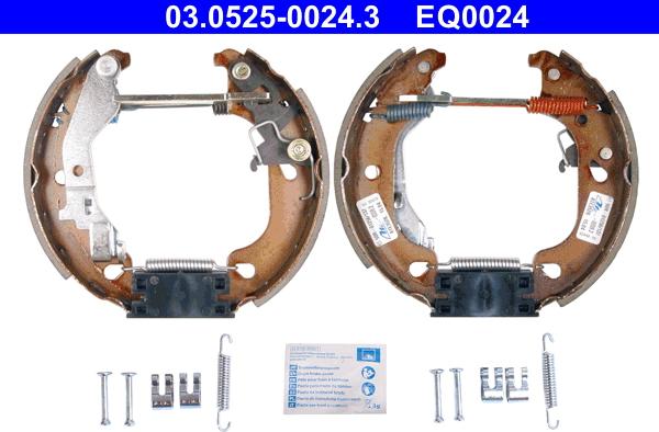 ATE 03.0525-0024.3 - Комплект гальм, барабанний механізм avtolavka.club