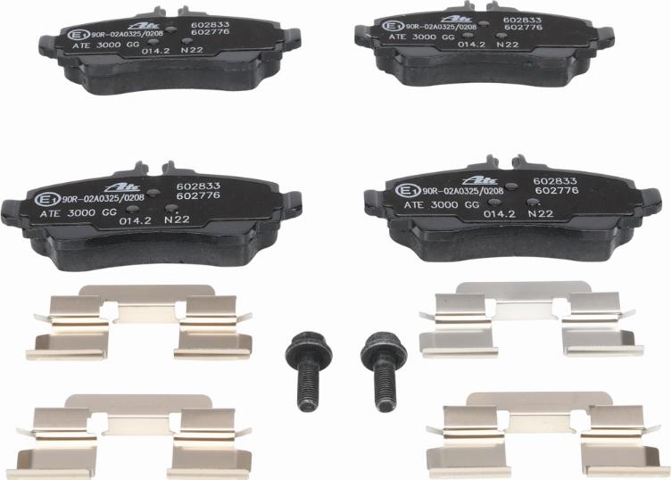 ATE 13.0460-2776.2 - Гальмівні колодки, дискові гальма avtolavka.club