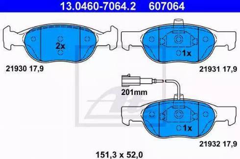 Alpha Brakes HKP-FT-021 - Гальмівні колодки, дискові гальма avtolavka.club