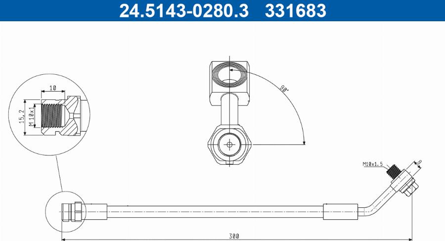 ATE 24.5143-0280.3 - Гальмівний шланг avtolavka.club