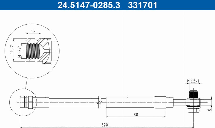 ATE 24.5147-0285.3 - Гальмівний шланг avtolavka.club