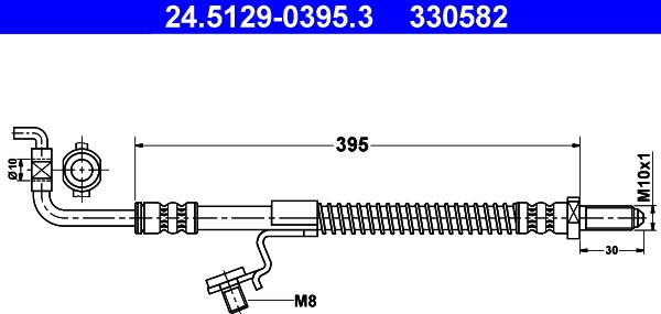 ATE 24.5129-0395.3 - Гальмівний шланг avtolavka.club