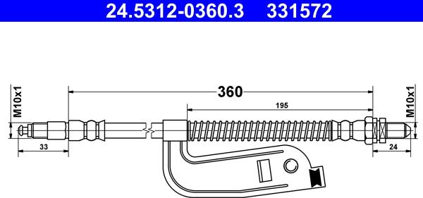 ATE 24.5312-0360.3 - Гальмівний шланг avtolavka.club