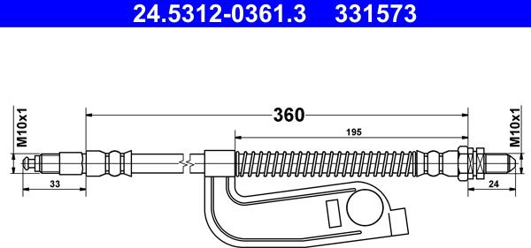 ATE 24.5312-0361.3 - Гальмівний шланг avtolavka.club